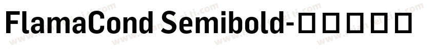 FlamaCond Semibold字体转换